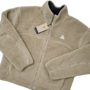 Nike ACG Canwell Glacier THERMA-FIT Jacket Biege Sherpa FV8653-247 Men's Size L